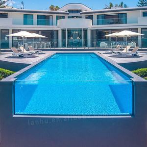 Fabrikant Custom 120 Mm Transparant Vel Panel Muur Acryl Infinity Zwembad Voor Villa Hotel Resort - Product Image 4