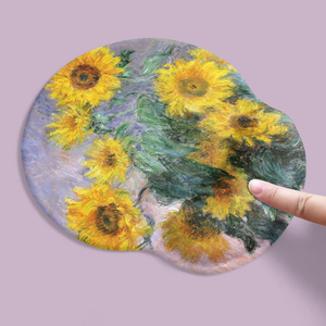 Alfombrilla de ratón con soporte para muñeca con diseño de paisaje pintado al óleo, soporte para muñeca de teclado de espuma viscoelástica - Product Image 3
