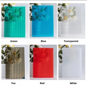 Feuille de <span class=keywords><strong>polycarbonate</strong></span> multicouche creuse rectangulaire transparente colorée bon marché de 3 mm, 5 mm, 7 mm, 12 mm, 2 couches - Product Image 6