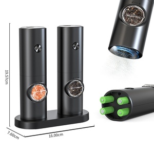 One-Touch Operation Cordless Spice <b>Grinder</b> Portable Electric <b>Pepper</b> Mill with LED Light for Camping - Product Image 3