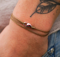 Zoro — Bracelet enroulé unisexe, cordon, marin, fait main, réglables et 100%, étanche