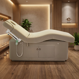 Commercial Beauty Treatment Table with Motorized Adjustment Comfortable Upholstery and Stable Construction - Product Image 1