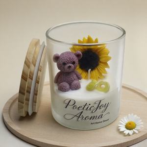 Bougie de cire de soja parfumée fleur d'ours haut de gamme Niche bureau de noël et décor d'art à la maison aromathérapie cadeau apaisant - Product Image 6