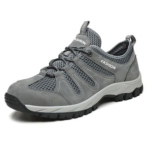 Chaussures décontractées à lacets pour hommes, en maille respirante, avec couleurs unies et propriétés amortissantes - Product Image 5