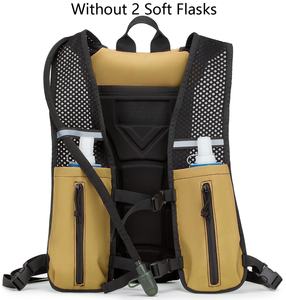 حقيبة ظهر تكتيكية قابلة للتعديل بسعة 3 لتر مع حزام قابل للتعديل، مصنوعة من البوليستر المقاوم للماء، مثالية للجري والمشي لمسافات طويلة والماراثون. - Product Image 2