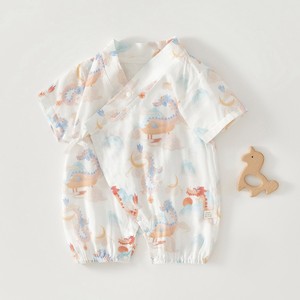 Vente en gros 2024 Nouveau 0-3 Mois Bébé Garçon Vêtements de Couchage 100% Mousseline Coton Pyjama Été Court Bébé <span class=keywords><strong>Combinaison</strong></span> - Product Image 1