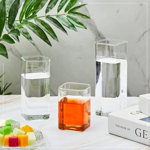 13oz Square Double Wall Leak-Proof Tea Mug 400ml Glass for Water <strong>Wine</strong> Beer Cocktails Iced Tea &amp; Mixed Drinks for Parties - Product Image 2