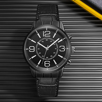 WJ-11125 en gros mode décontracté de luxe affaires bracelet en cuir montres à quartz numérique pour homme accepter Logo personnalisé