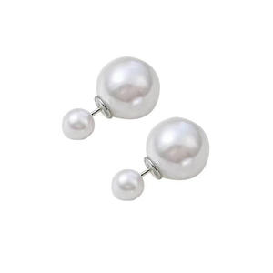 Aiguille haut de gamme perle boucles d'oreilles pour femmes rétro foule conception boucles d'oreilles populaire polyvalent élégant boucles d'oreilles en gros 925 argent GRS - Product Image 5