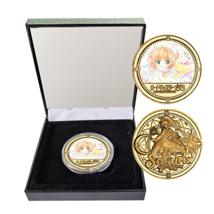 Souvenirs <span class=keywords><strong>de</strong></span> collection RTS, plateau à cartes <span class=keywords><strong>d</strong></span>'anime japonais plaqué <span class=keywords><strong>or</strong></span> 24 carats, <span class=keywords><strong>achat</strong></span> <span class=keywords><strong>de</strong></span> pièces <span class=keywords><strong>de</strong></span> monnaie - Product Image 1