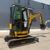 Ekskavator Murah Grosir Pabrik Cina 3.5 Ton Penggali Kebun Mini Excavator dengan Boom Side Swing