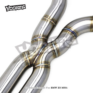 Silencieux Valvetronic OBM Catback pour <span class=keywords><strong>BMW</strong></span> X5 <span class=keywords><strong>M50i</strong></span> 4.4TT 2019-2024, échappement en acier inoxydable, système de tuyaux d'échappement X Design Cat Pipe - Product Image 2