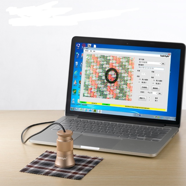 Automatic 200X USB Digital Cloth Textile Yarn Thread Counter Testing Instrument Magnifying Glass Customizable for OEM for