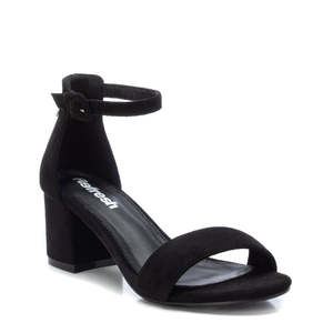 Sandalias de Tacón para Mujer Refresh, Tacón Cuadrado Negro, Correa en el Tobillo, Punta Abierta - Product Image 1