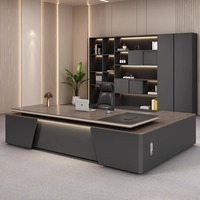 Moderno e minimalista High-End capo scrivania di lusso di lusso Executive supervisore Manager ufficio scrivania e sedia Set