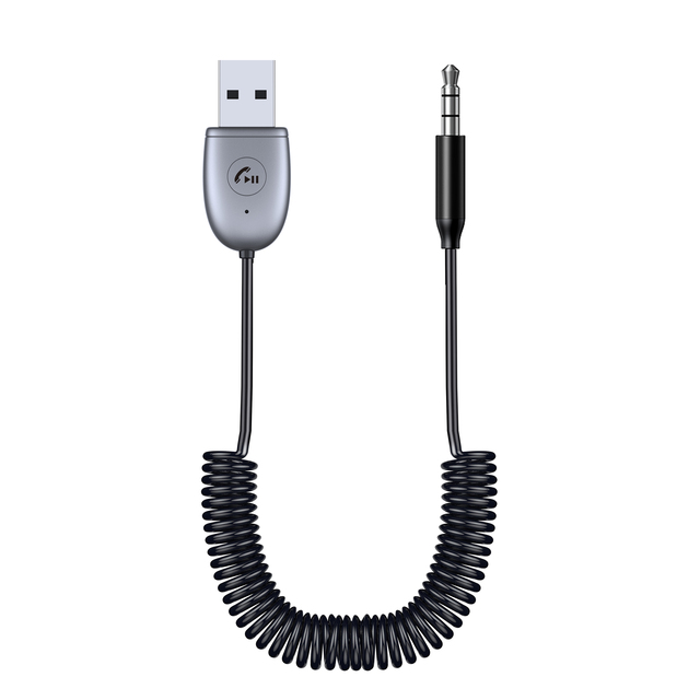 2026 New Usb Wireless V5.3 Transmitter Receiver 2 In1 Adapter 3.5mm Audio AUX Adapter for Usb bluetooth Receiver