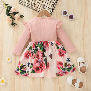 Vestido de Fiesta para Niñas, Ropa de Primavera para Niños, Ropa de Boutique, Vestido Floral Rosa, Ropa de Bebé de Alta Calidad - Product Image 6