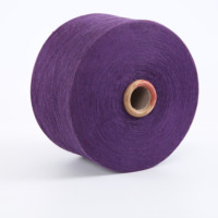 Motif brut de haute ténacité de fil de chaussette en polyester mélangé de coton recyclé certifié OE pour le tissage