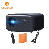 Projecteur interactif VEVSHAO à mise au point manuelle A18 avec Android 9.0 Wi-Fi6 600 lumens de luminosité Portable pour les jeux et le home cinéma