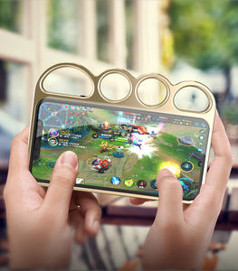 Coque de téléphone en métal aluminium style punk avec protection pour les doigts pour iPhone 17 Pro Max 17 Plus Air 15/14/13/12/11 - Product Image 2