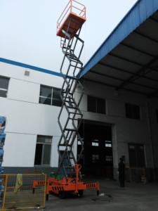 יחיד מתלי אלומיניום הידראולי להרים אדם אחד-אדם הצלה אוויר פלטפורמה הידראולי אדם עם יעילות גבוהה - Product Image 6