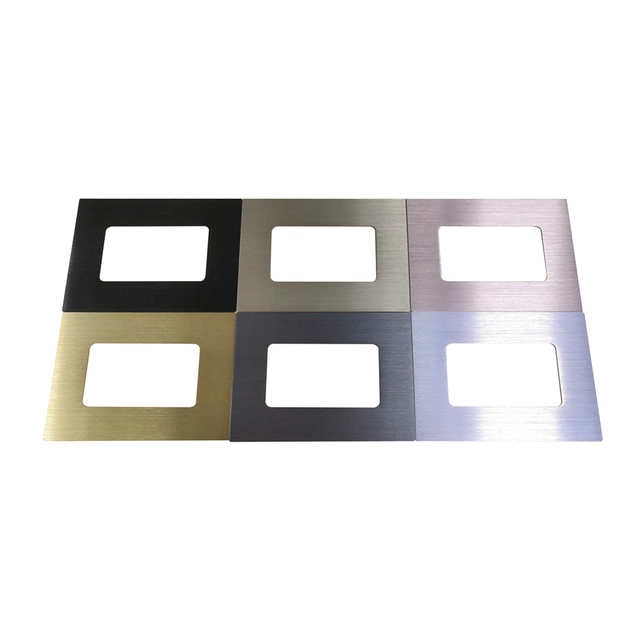 OEM High Quality Custom Anodized Aluminum Light Switch Cover Plate Home Electrical Outlet Cover Rocker GFCI Wall Switches