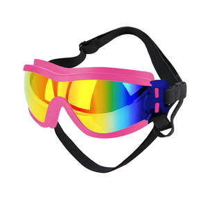 แว่นตาสุนัขสำหรับฤดูหนาวใหม่แว่นตาป้องกันรังสียูวีสีแดงกุหลาบเป็นมิตรกับสิ่งแวดล้อมอุปกรณ์เสริมสำหรับสัตว์เลี้ยงอุปกรณ์เสริมสำหรับสัตว์เลี้ยงแว่น Nambsan วัสดุ PC ลายจุด NSGW001 - Product Image 1