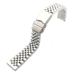 <span class=keywords><strong>Bracelet</strong></span> de <span class=keywords><strong>montre</strong></span> en acier inoxydable de luxe à 5 maillons réglables, très vendu, <span class=keywords><strong>avec</strong></span> fermoir déployant pour la plongée - Product Image 2