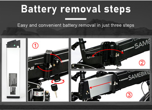 Stock DE LA UE SAMEBIKE 21 velocidades 2017 Nueva llanta de radios actualizada 26 pulgadas 48V14AH 900W Potente freno de disco hidráulico de montaña/ciudad ebike - Product Image 6