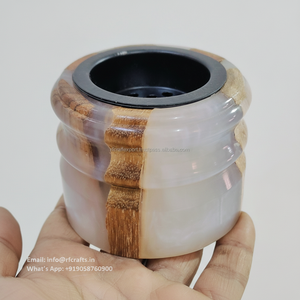 Nouveau bois résine époxy Bakhoor brûleur d'encens arabe Oud brûleur pour parfum de maison pour le Ramadan et Noël en Inde-en vrac - Product Image 1