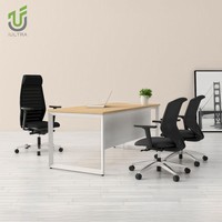 Bureau de direction modulaire moderne IULTRA avec design écologique en MDF/MFC, table de bureau de luxe