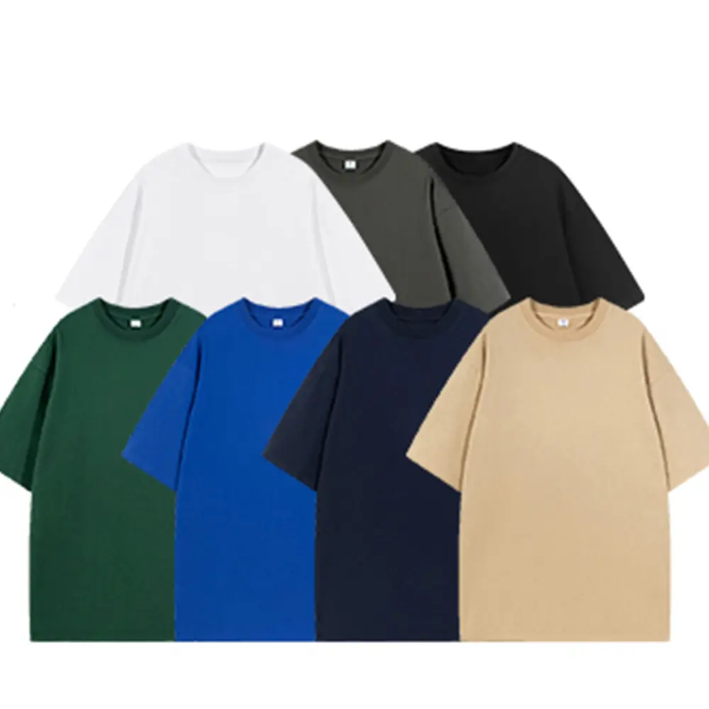High Quality Plus Size Clothes T Shirt For Men Custom Printing Round Neck Blank Short Sleeve 100% Cotton Plain Men T Shirt