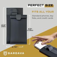 Pochette de protection magnétique anti-ondes Faraday pour téléphones et télécommandes, support GPS de haute qualité