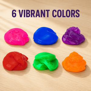 Seau de slime 6 couleurs avec poudre, jouet sensoriel extensible anti-stress pour enfants, cadeau créatif, vente en gros - Product Image 4