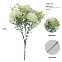 Fleurs artificielles en plastique marguerites à cinq têtes, best-seller transfrontalier, pour décoration extérieure, cour, maison, hôtel, mariage