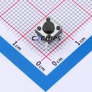 TS013-CBW1FH4.3 Tactile Switch Through hole-4P,6x6mm Switch Single Pole Single Throw Round Button 2.5N Through Hole - Product Image 1
