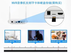 Nhà Máy Giá 1080P 8CH Cắm và chơi ngoài trời cctv NVR Kit không dây Wifi Home an ninh CCTV PTZ IP Hệ thống camera - Product Image 4