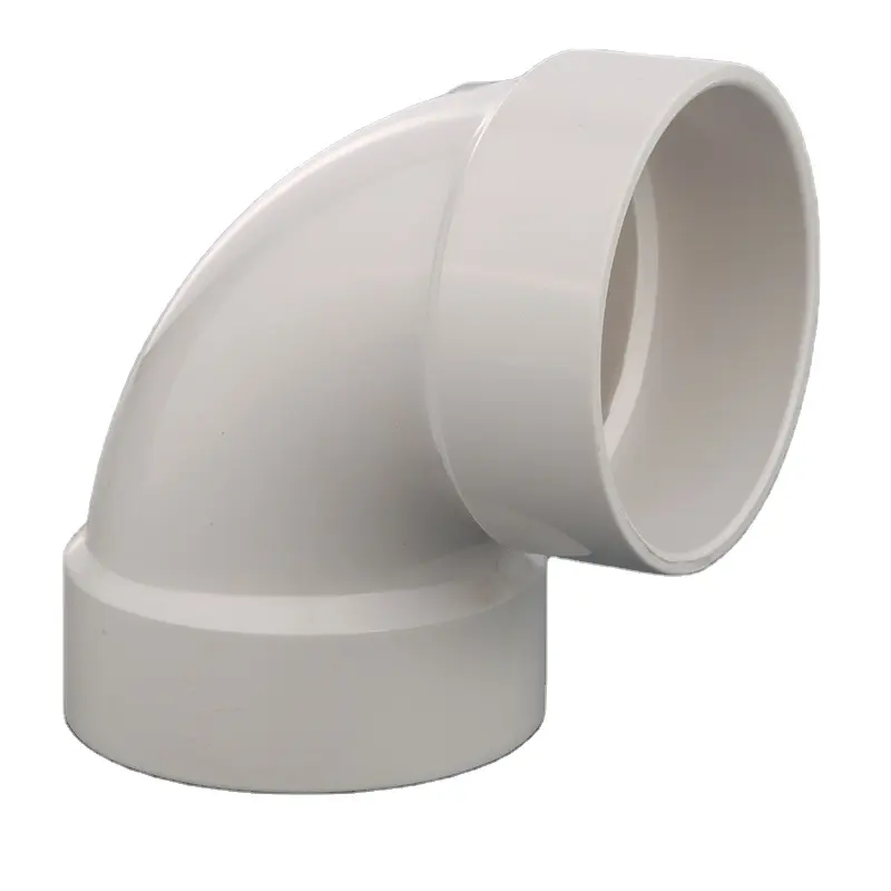 Chinese manufacturers Custom all size Water supply and drainage 2 inch 6 inch 90 degrees elbow PVC Pipe Fittings DWV Fittings