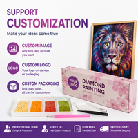 Kit de peinture diamant personnalisé Whales avec image, logo et emballage sur mesure, MOQ 1, Dropshipping, Forets ronds ou carrés de qualité supérieure