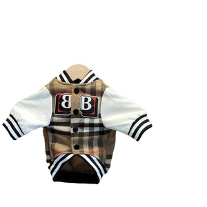 <span class=keywords><strong>2025</strong></span> Hot Selling Brown Plaid Designer De Luxo Dog Coats <span class=keywords><strong>Pet</strong></span> <span class=keywords><strong>Clothes</strong></span> Best Seller <span class=keywords><strong>Pet</strong></span> Jacket Roupas de Inverno para Cães - Product Image 3