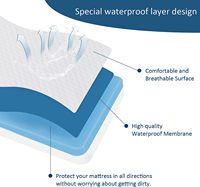 Surmatelas pliant pliable 4 pouces lit de Camping en mousse à mémoire de forme pour les invités de voyage matelas avec housse lavable imperméable
