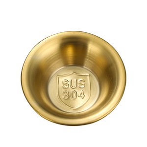 Stainless Steel Sauce Dish 304 Round Solid Color For Party Hotel Meals - Product Image 1