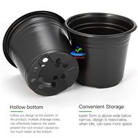 Plantes de jardin jetables poussent pot de fleur noir 1 3 5 7 gallons petits pots de pépinière pots de pépinière en plastique