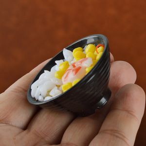 โมเดลชามข้าวขนาด 5 ซม. แบบจำลองอาหารเสฉวนขนาดจิ๋ว ของเล่นอาหาร DIY ของตกแต่งข้าวสไตล์ญี่ปุ่นสำหรับตั้งโชว์หน้าต่าง - Product Image 4