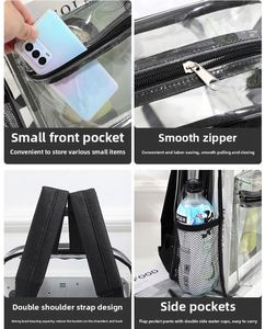 Waterproof <b>Jelly</b> Bag for Students and Adults Durable 0.03cm Thick PVC Material - Product Image 3