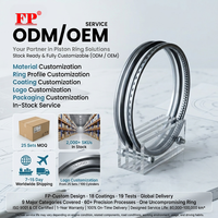 Nouvel ensemble de segments de piston pour DIESEL D6EA 84mm OE 23040-3A900 STD Revêtement Nitruré/Cr-DLC 600-4000HV OEM ODM Personnalisé