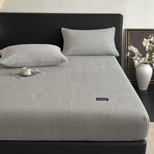 Sábana Bajera Térmica Polar Coral de Tamaño Personalizado-Protector de Colchón Antideslizante con Tela Cepillada Suave - Product Image 2