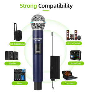 Microphone sans fil RAYHAYES RG-58 UHF, microphone portable rechargeable, adapté au chant karaoké - Product Image 5
