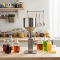 Machine de remplissage manuelle pneumatique A02 A03, haute précision, pour liquides (miel, crème, confiture), en acier inoxydable