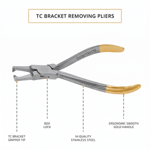 Removedor de Brackets Dentales Dentovos Premium, Alicates para Remover Brackets, Acero Inoxidable 420, Alicates Dentales de Precisión Reutilizables - Product Image 4